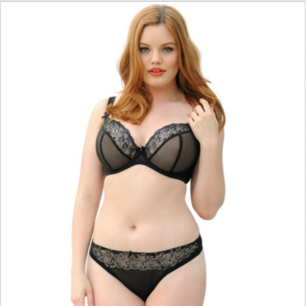 CURVY KATE DITA SHEER BLACK PLUNGE BRA